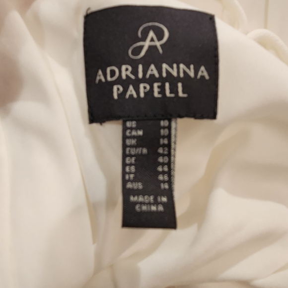 Adrianna Papell White Gown. Worn once on cruise. Summer Formal. Wedding - Picture 5 of 6